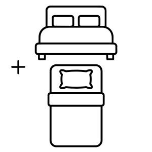 Cama Doble + Una Cama Individual